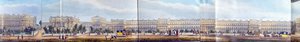 Cumberland Villas och Chester Terrace, detalj från A Panoramic View round the Regents Park, pub. av Ackermann, 1831 (akvatint)